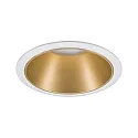 Paulmann Indbygningslampe COLE COIN LED stiv IP44, guld mat, hvid dæmpbar 6,5W 460lm 2700K 100° 100° CRI >80