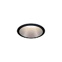 Paulmann Set of 3 Recessed spot LED COLE IP44, fixed, with LED COIN Module, 230V, 6.5W 2700K460lm 100°, 3-step dimmable, black / silver