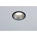 Paulmann Set of 3 Recessed spot LED COLE IP44, fixed, with LED COIN Module, 230V, 6.5W 2700K460lm 100°, 3-step dimmable, black / silver