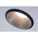 Paulmann Set of 3 Recessed spot LED COLE IP44, fixed, with LED COIN Module, 230V, 6.5W 2700K460lm 100°, 3-step dimmable, black / silver