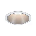 Indbygningslampe COLE COIN LED stiv IP44, sølv, hvid dæmpbar 6,5W 460lm 2700K 100° 100° CRI >80