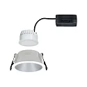 Paulmann Indbygningslampe COLE COIN LED stiv IP44, sølv, hvid dæmpbar 6,5W 460lm 2700K 100° 100° CRI >80