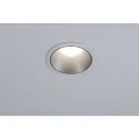 Paulmann Set of 3 Recessed spot LED COLE IP44, fixed, with LED COIN Module, 230V, 6.5W 2700K460lm 100°, 3-step dimmable, white / silver