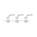recessed luminaire BASE COIN swivelling, set of 3, switchable IP20, white  15W 370lm 3000K 100° 100° CRI > 80