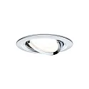 Paulmann recessed luminaire NOVA LED round, swivelling, set of 3 GU10 IP23, chrome  19,5W 460lm 2700K 38° 38° CRI >80