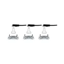 Paulmann Indbygningslampe NOVA LED firkantet, svingbar, sæt med 3 GU10 IP23, aluminium  19,5W 460lm 2700K 38° 38° CRI >80