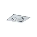 Paulmann Indbygningslampe NOVA LED firkantet, svingbar, sæt med 3 GU10 IP23, aluminium  19,5W 460lm 2700K 38° 38° CRI >80