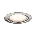 Paulmann LED Møbler Indbygningslampe SÆT LED, 3x4,5W, 12VA, 230V/350mA, 65mm, børstet jern
