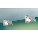 Paulmann LED Møbler Lampe PIR LED Skab armatur, sæt af 3, 3x2,8W, 12VA, 230V/12V, jern børstet