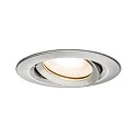 Paulmann Indbygningslampe LED Nova, IP65, rund, maks. 35W, sæt af 1 drejelig, jern