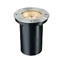 LED Gulvindbygningslampe SPECIAL LINE sæt, rund, 1,2W, 2700K, 230V, 110mm, rustfrit stål