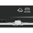 Paulmann Paulmann Recessed luminaire LED Coin Slim, IP23, round, 6,8W, set of 3 dimmable and swiveling, aluminum