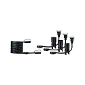 Paulmann Plug&Shine set of 3 Floor recessed luminaire Floor Mini IP65 3x2,5W 55mm silver, 3000K set of 3