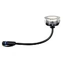 Paulmann Paulmann Plug&Shine Gulvindbygningslampe FLOOR ECO, IP65, 24V, 1.3W 3000K 50lm 90°, dæmpbar, sølv