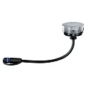 Paulmann Paulmann Plug&Shine Gulvindbygningslampe FLOOR ECO, IP65, 24V, 1.3W 3000K 50lm 90°, dæmpbar, sølv
