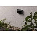 Paulmann Solar væglampe ELLIOT med lysstyrkesensor IP44, antracit 