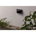 Paulmann Solar væglampe ELLIOT med lysstyrkesensor IP44, antracit 