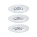 Paulmann Indbygningslampe NOVA MINI LED stiv, sæt med 3 IP23, hvid mat  310lm 2700K 38° 38° CRI >80