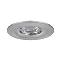 LED Recessed luminaire NOVA MINI with Module COIN, IP44, fixed, 4W 2700K 310lm, iron brushed