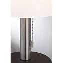 Paulmann Solar bordlampe LILLESOL med batteri, med træk-koblingskæde IP44, rustfrit stål dæmpbar