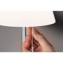 Paulmann Solar bordlampe LILLESOL med batteri, med træk-koblingskæde IP44, rustfrit stål dæmpbar