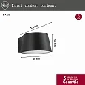 Paulmann Udendørs wall luminaire CAPEA LED standard IP44, grå 