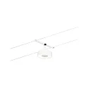 Paulmann Rebsystem LED WIRE SYSTEMS CORDUO CIRCLE rund, sæt med 5, omskiftelig IP20, chrom, hvid mat 