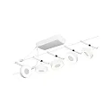 Paulmann Rebsystem LED WIRE SYSTEMS CORDUO CIRCLE rund, sæt med 5, omskiftelig IP20, chrom, hvid mat 