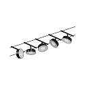 Paulmann wire system LED WIRE SYSTEMS CORDUO CIRCLE round, set of 5, switchable IP20, chrome, black matt 