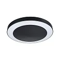 Udendørs loftlampe CIRCULA ZigBee styrbar IP44, antracit dæmpbar