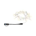 Feelys PLUG & SHINE LIGHT CHAIN 5 kort IP44, sort dæmpbar