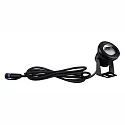 Paulmann Undervandsspot PLUG&SHINE LED IP68, sort, gennemsigtig