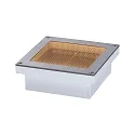 Paulmann Gulvindbygningslampe BRICK 100X100MM tilgængelig, ZigBee styrbar, insektvenlig IP67, rustfrit stål