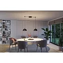 Paulmann LED systemlampe ULine PENDEL BOL Ø 30CM stiv, halvrund IP20, sort mat dæmpbar