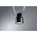 Paulmann LED system luminaire ULine SPOT RONDE Ø 8.5CM cardanic swivelling IP20, black matt dimmable
