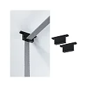 Paulmann bæltestropp holder ULine - STRAP HOLDER / STRAIGHT FIXTURE isoleret, mekanisk, sæt med 2, lige, sort mat