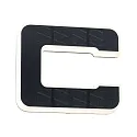 Belyst husnummer IP44, sort 