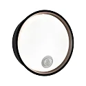Udendørs wall luminaire PLATOMO med bevægelsesdetektor LED IP44, sort