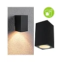 outdoor wall luminaire FLAME UP OR DOWN 1 flame, square, switchable, insect friendly IP44, anthracite 