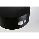 Paulmann solar wall luminaire EILEEN PIR round, with switch, with motion detector IP44, black 