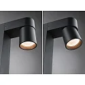 Paulmann bollard light KIMU 2 SPOT 2 flames, switchable, cardanic swivelling IP44, anthracite 
