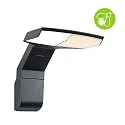 Paulmann Udendørs wall luminaire ZERENA med sensor, insektvenlig, havluftbestandig IP44, antracit 