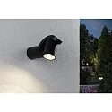 Udendørs wall luminaire CUFF PIR med sensor IP44, antracit, gennemsigtig 