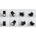 Udendørs wall luminaire CUFF PIR med sensor IP44, antracit, gennemsigtig 