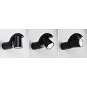 Udendørs wall luminaire CUFF PIR med sensor IP44, antracit, gennemsigtig 
