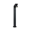 bollard lamp CUFF PIR with sensor IP44, anthracite, transparent 