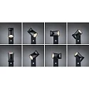 Paulmann bollard lamp CUFF PIR with sensor IP44, anthracite, transparent 