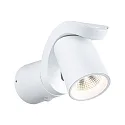 Udendørs wall luminaire CUFF PIR med sensor IP44, gennemsigtig, hvid 