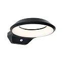 Udendørs wall luminaire ANELA PIR med sensor, havluftbestandig IP44, antracit 