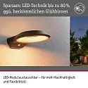 outdoor wall luminaire ANELA PIR with sensor, insect friendly, sea-air resistant IP44, anthracite 